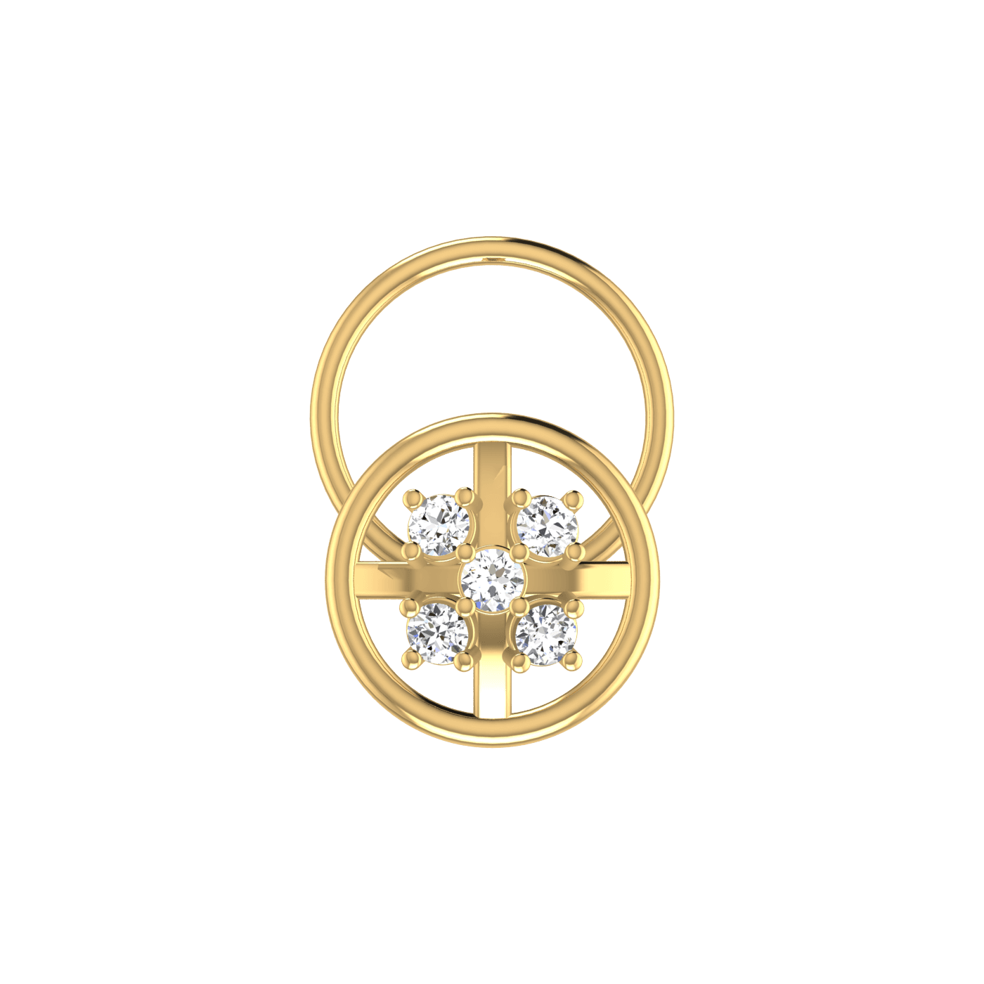 circle shaped nose pin — image 1