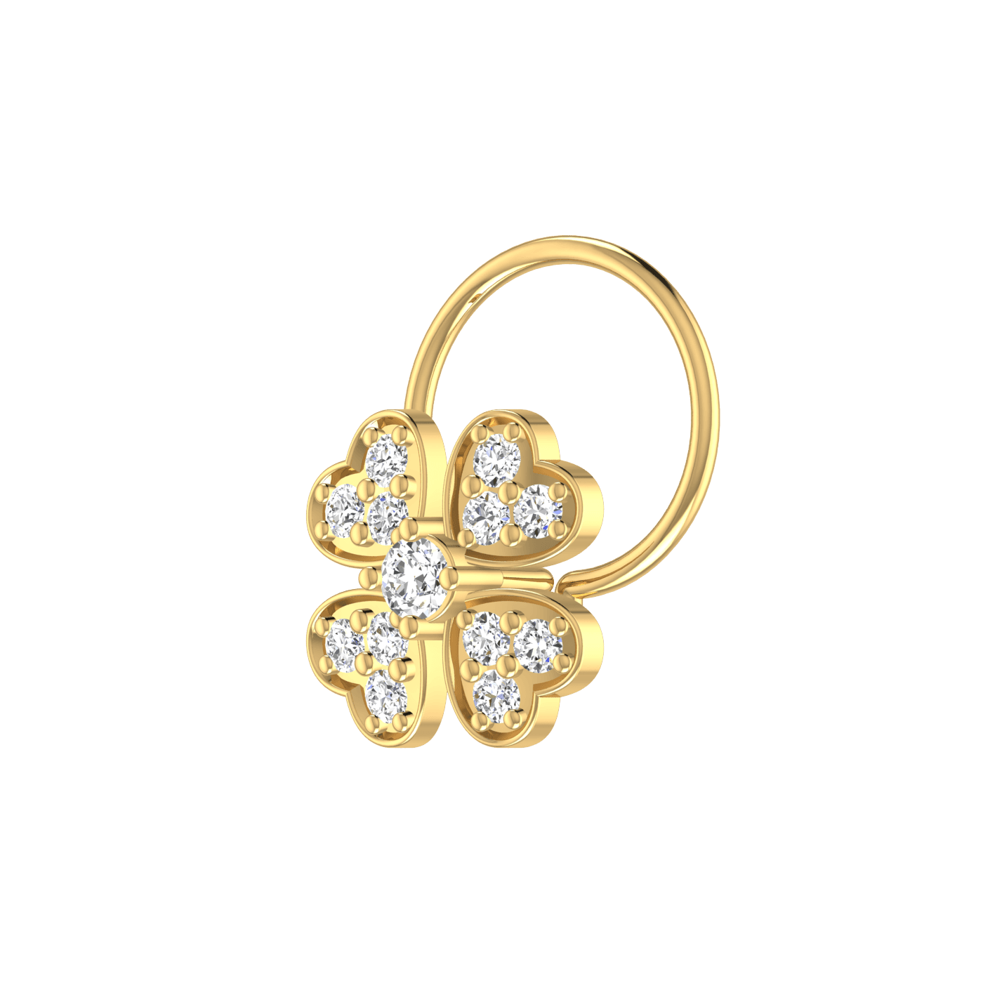 flower shaped nose pin — image 1
