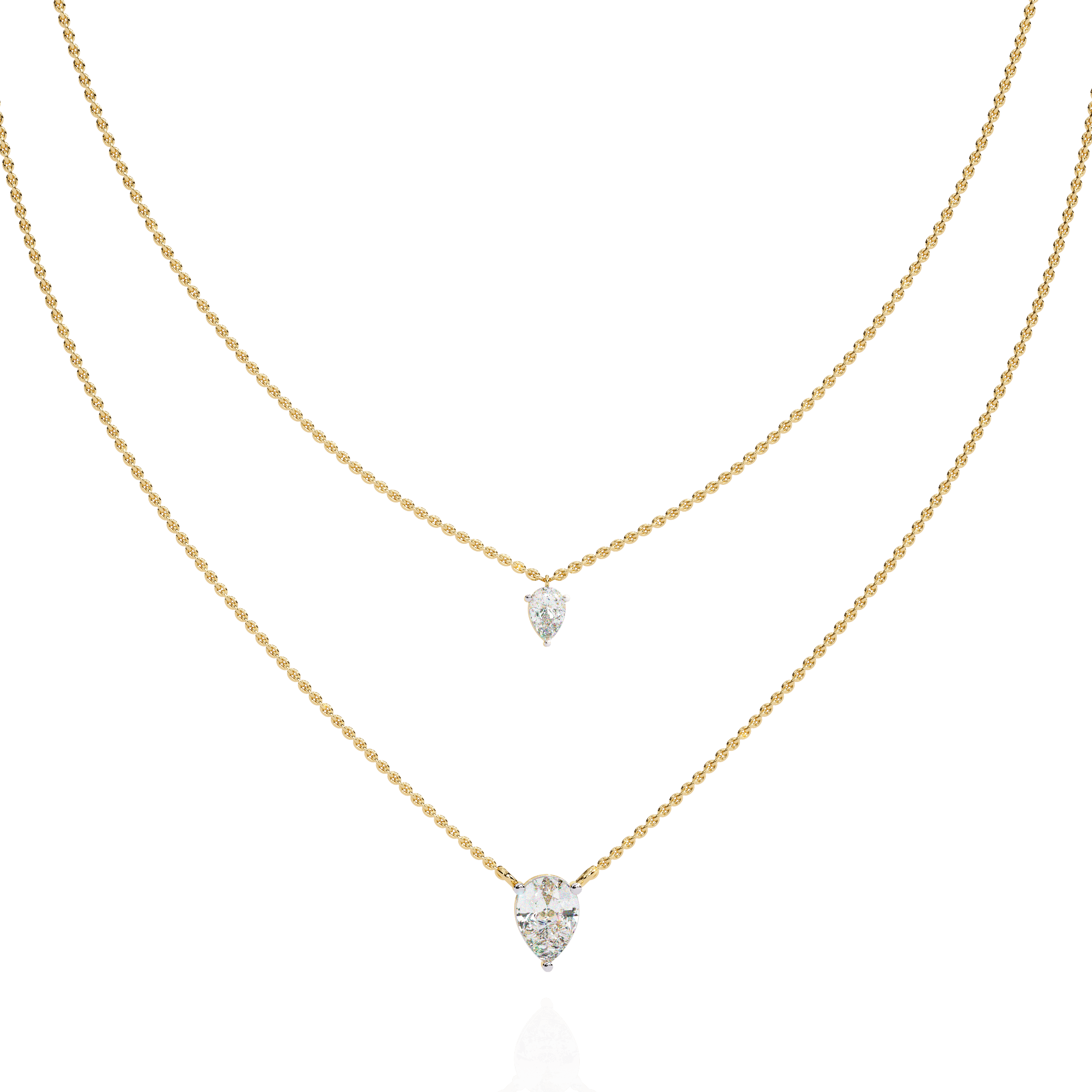 double chain necklace — image 1
