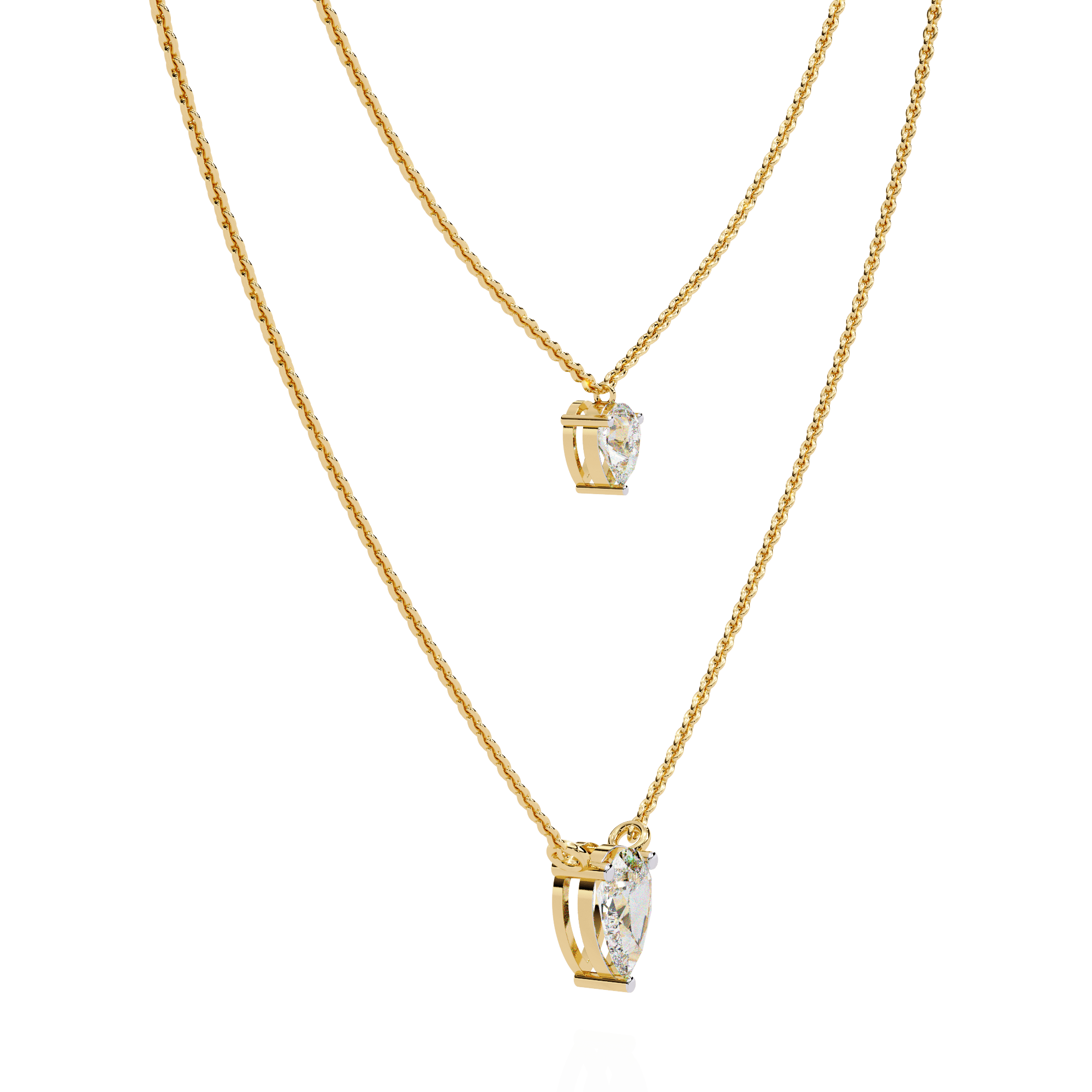 double chain necklace — image 2