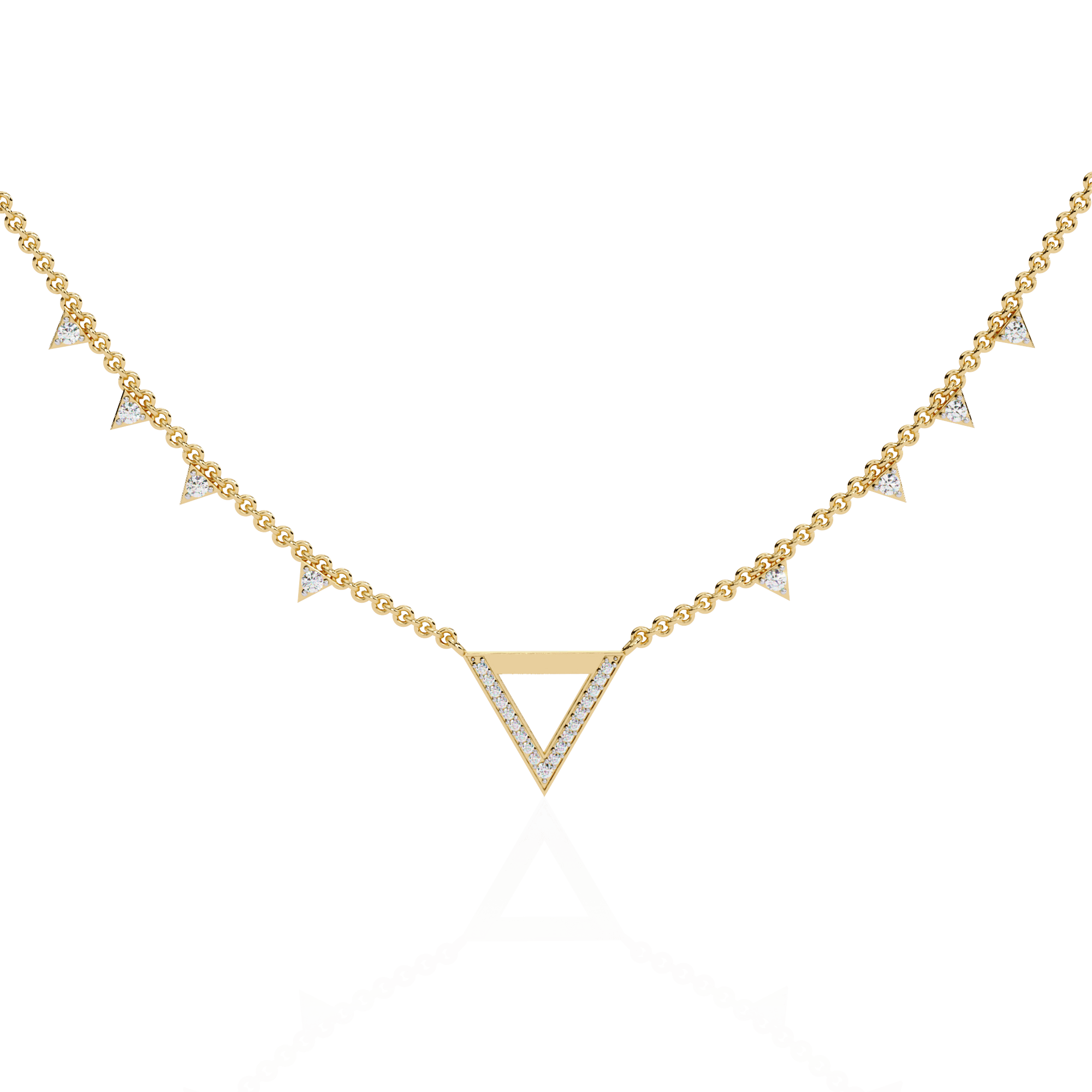 necklace with small triangles — image 1