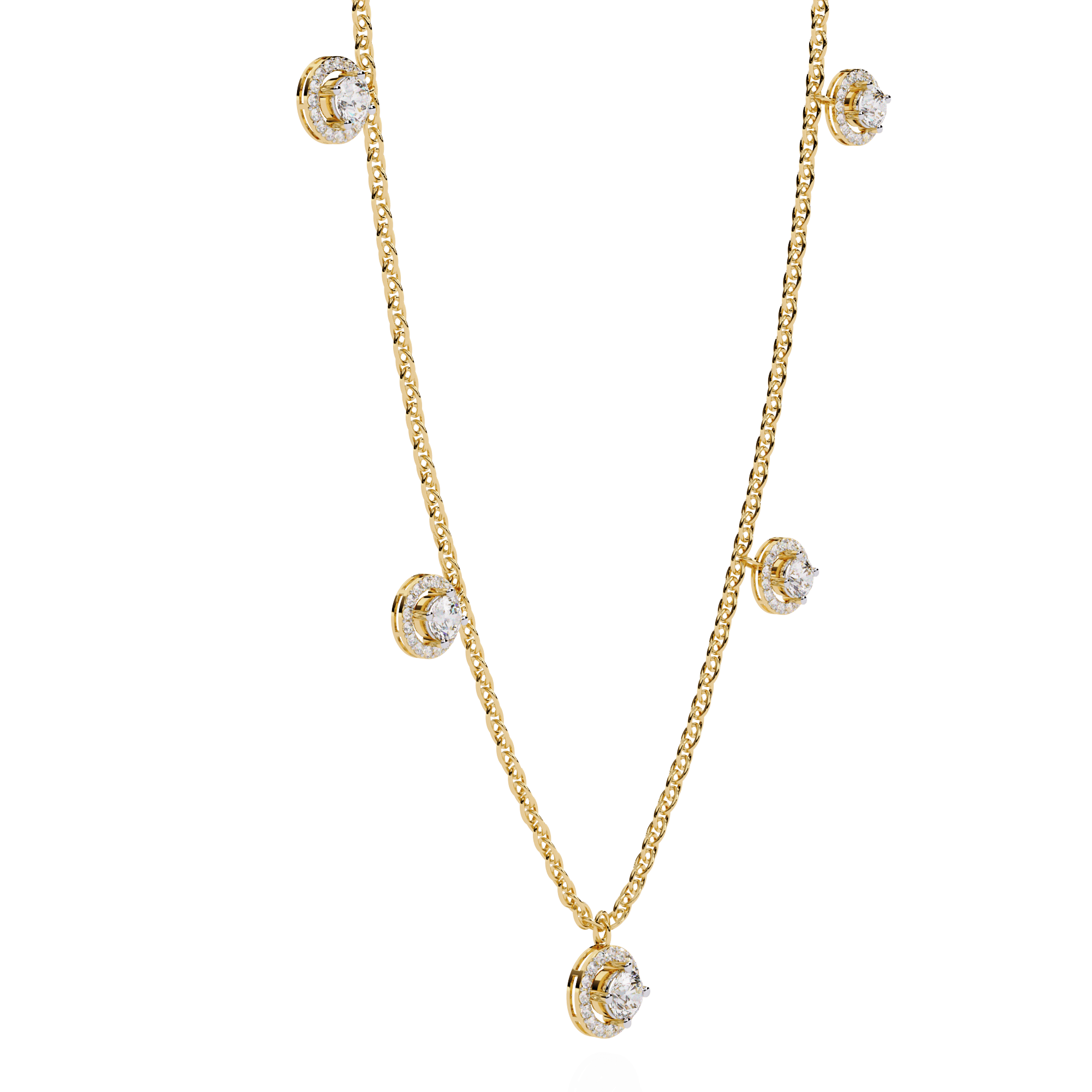 single necklace with circles — image 2