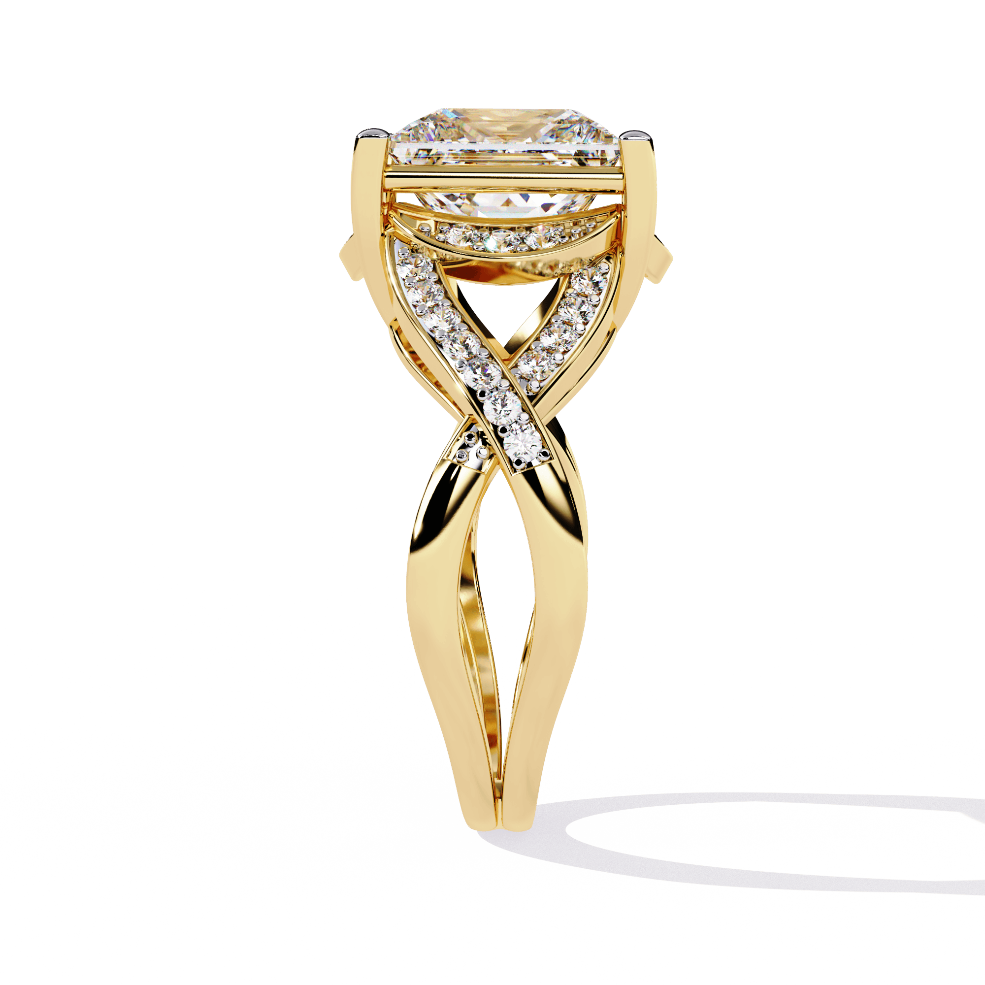 criss cross square ring — image 2